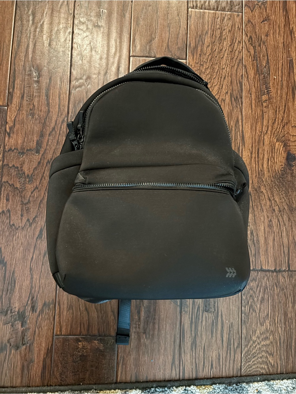 all in motion Black Neoprene Backpack with Front Zip Pocket